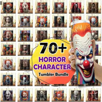 Load image into Gallery viewer, 70 Designs Halloween Horror Tumbler Design Bundle Png

