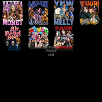 Load image into Gallery viewer, 70 Music Stars Bootleg Mix Designs Bundle Png
