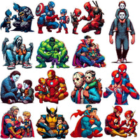 Load image into Gallery viewer, 70 Super Hero Dad Father's Day Designs Bundle PNG
