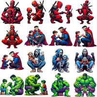 Load image into Gallery viewer, 70 Super Hero Dad Father's Day Designs Bundle PNG
