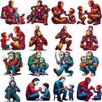 Load image into Gallery viewer, 70 Super Hero Dad Father's Day Designs Bundle PNG
