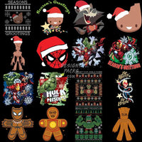 Load image into Gallery viewer, 70 Superheroes Christmas Cartoon Designs Bundle Png
