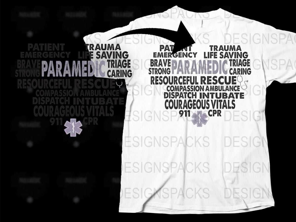 Paramedic T-Shirt, EMS Trauma Response, CPR Training, Emergency Medical Tee, Rescue Apparel