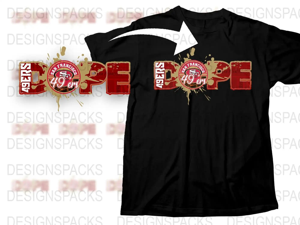 San Francisco Sports Fan T-Shirt, 49ers Graphic Tee, NFL Team Support Shirt