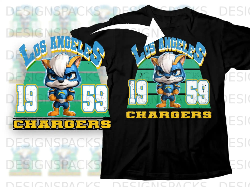 Los Angeles Chargers 1959 Graphic Tee Shirt