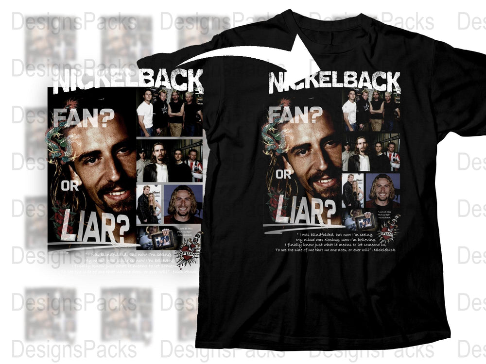 Nickelback Fan or Liar T-Shirt, Vintage Band Tee, Rock Music Fan Apparel, Unique Gift Idea
