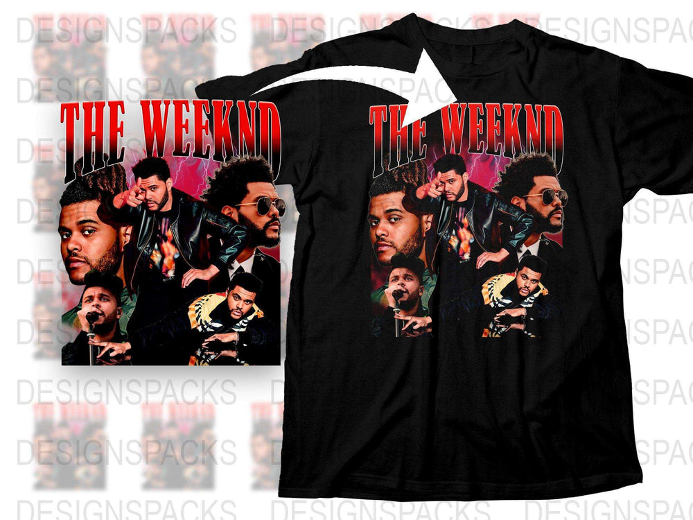 The Weeknd Inspired Graphic T-Shirt, Vintage Style Music Tee, Unisex Band Shirt, Pop Culture Apparel, Gift for Fans