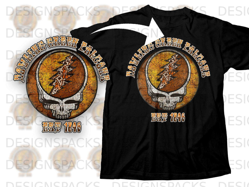 Bowling Green Falcons Skull Design Est 1846 Shirt