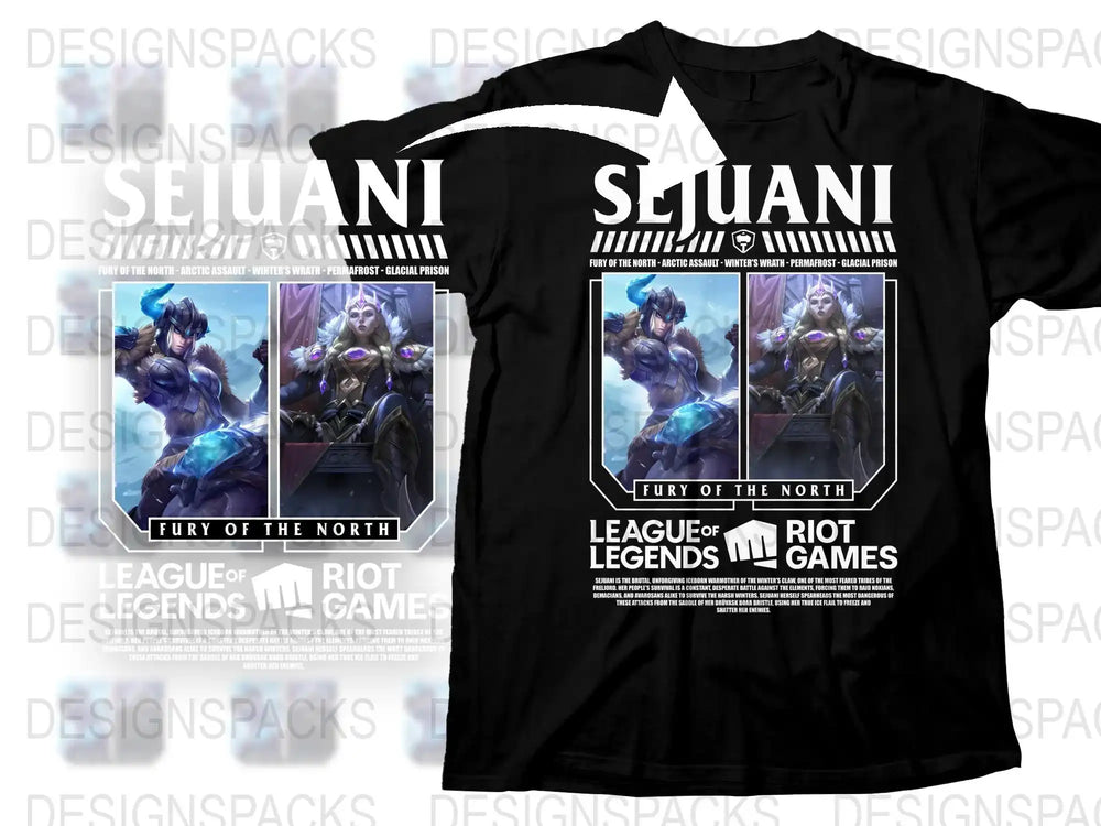 League of Legends Sejuani T-Shirt, Fury of the North Graphic Tee, Riot Games Merchandise, Gamer Clothing Gift