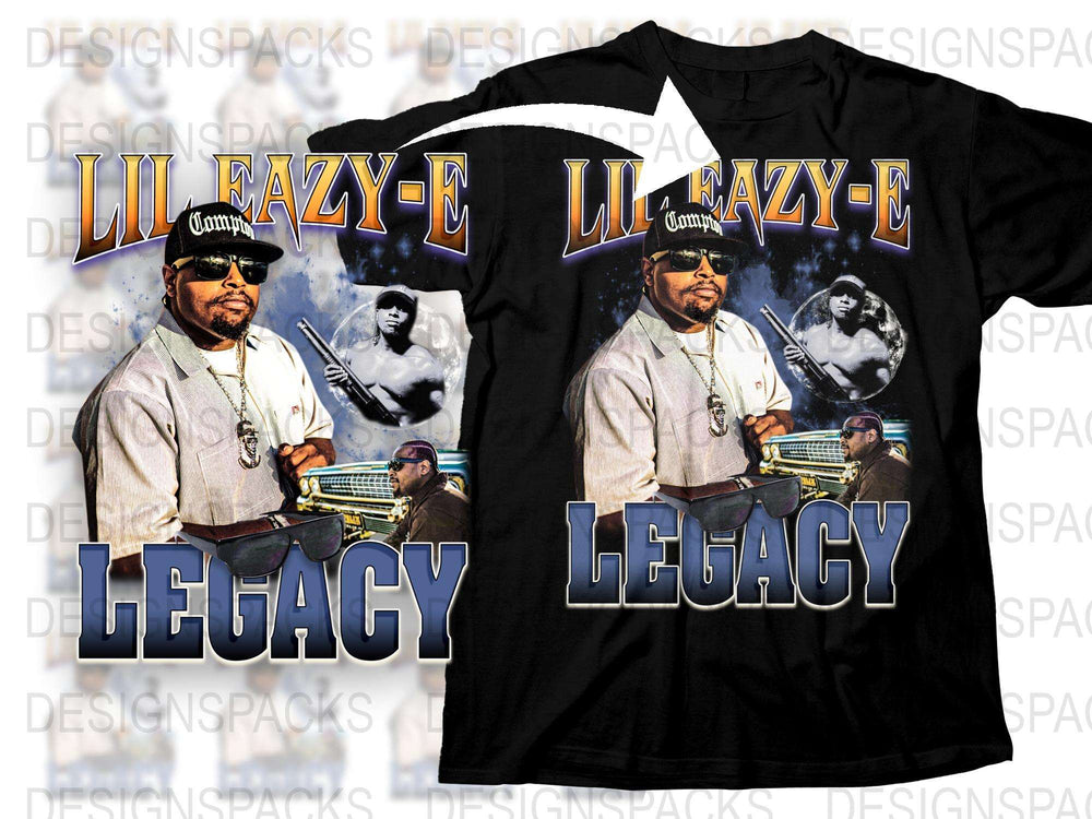 Lil Eazy-E Legacy Graphic T-Shirt, Vintage Hip Hop Tee, Rap Music Fan Apparel, Retro Style Concert Shirt