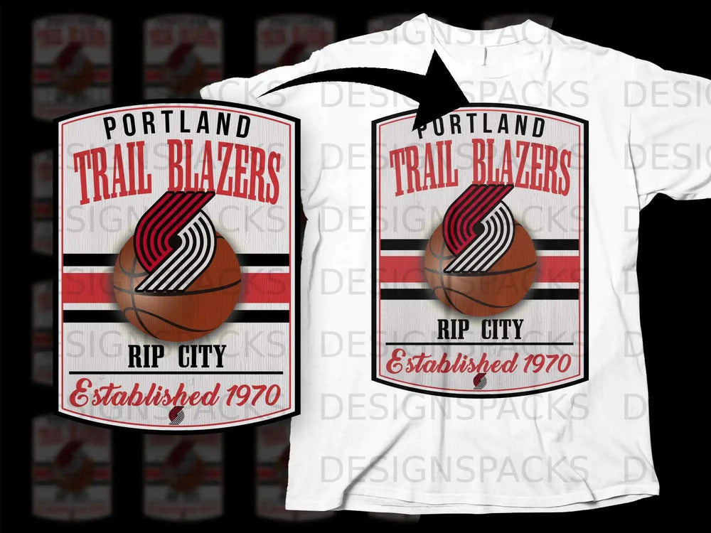 Portland Trail Blazers Rip City Established 1970 Shirt