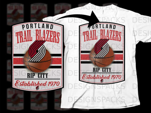 Portland Trail Blazers Rip City Established 1970 Shirt