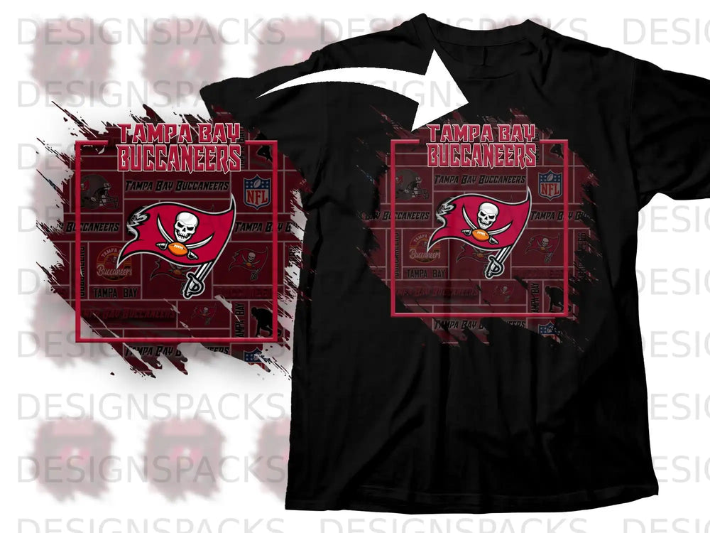 Tampa Bay Buccaneers Skull Flag Graphic Shirt