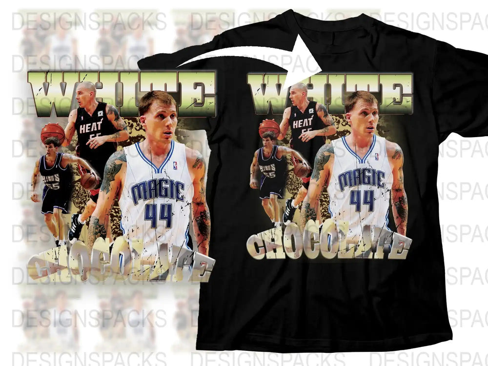 Vintage Basketball T-Shirt, Retro 90s Sports Tee, White Chocolate Graphic, Men's Fashion, Collectible Sports Apparel, Unique Gift Idea