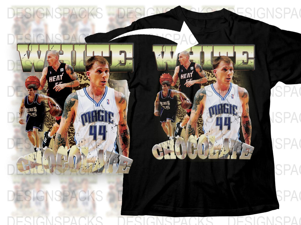 Vintage Basketball T-Shirt, Retro 90s Sports Tee, White Chocolate Graphic, Men's Fashion, Collectible Sports Apparel, Unique Gift Idea
