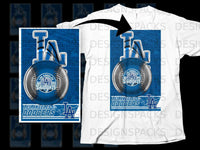 Load image into Gallery viewer, Los Angeles Dodgers LA Blue Baseball White T-Shirt
