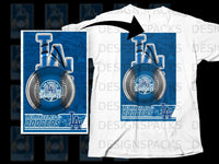 Load image into Gallery viewer, Los Angeles Dodgers LA Blue Baseball White T-Shirt
