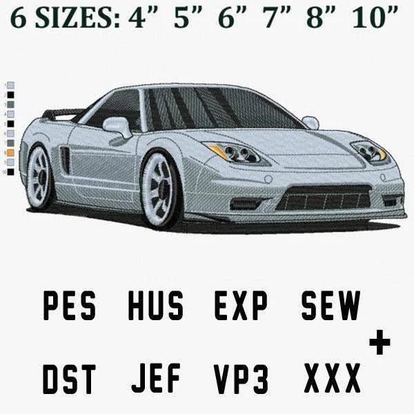Honda Acura NSX Car Embroidery Design