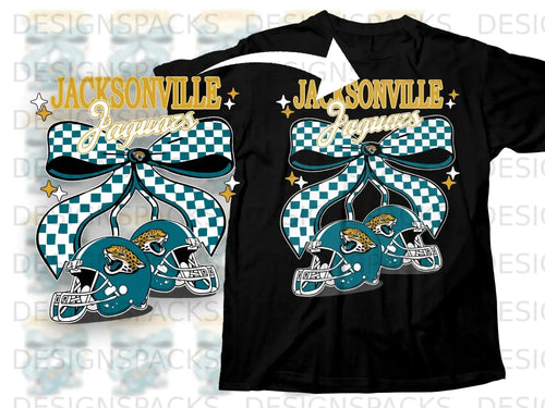 Jacksonville Jaguars Bow and Helmet Design Product