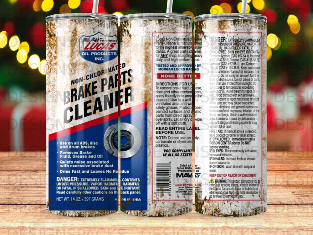 Lucas Non-Chlorinated Brake Parts Cleaner removes fluid, grease, and oil.