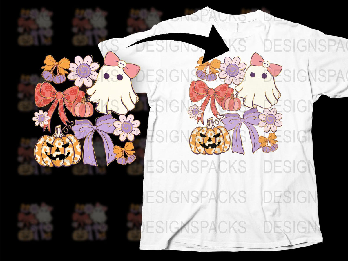 Cute Dog Pumpkin T-Shirt, Floral Graphic Tee for Pet Lovers, Fall Season Casual Wear, Unisex Cotton Shirt