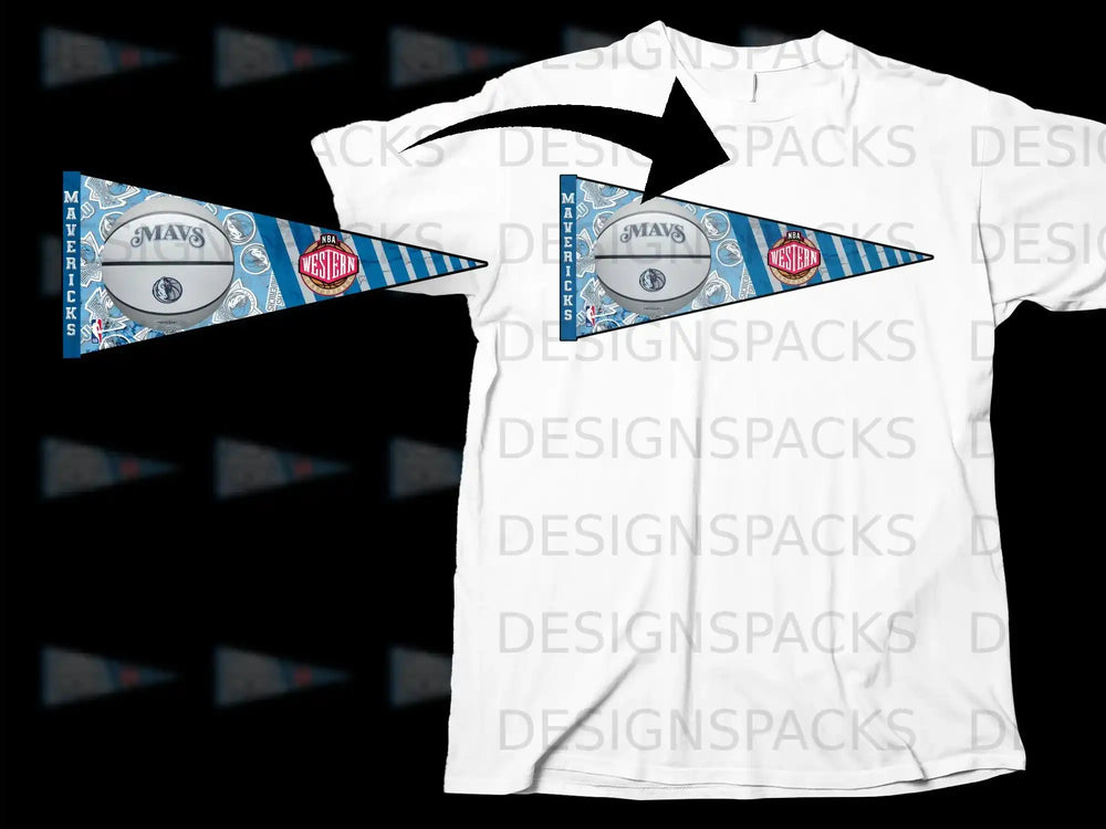 Maverick NBA Western Conference Theme Shirt Design