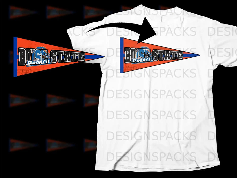 Boise State Broncos Fan Pennant Graphic Shirt