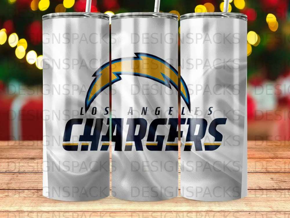 Los Angeles Chargers logo team fan tumbler product type