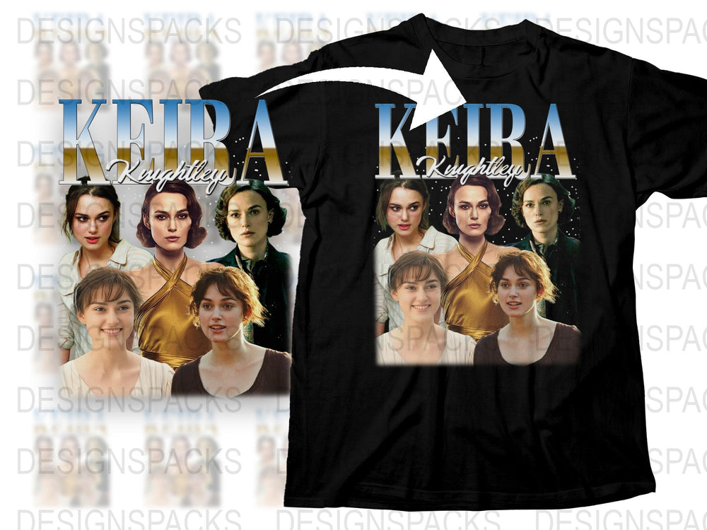 Keira Knightley T-Shirt, Vintage Style Graphic Tee, Movie Star Fashion Top, Casual Wear