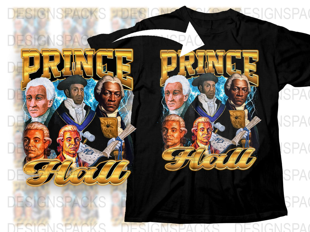 Vintage Prince Hall Freemasonry Inspired T-Shirt, Masonic Leaders Graphic Tee, Unique Historical Men's Clothing, Collector's Item