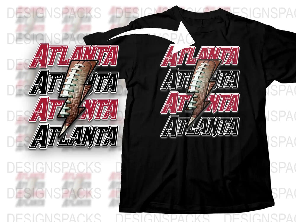 Atlanta United Football Club Fan T-Shirt, Black and Red Sports Tee, Unisex Soccer Apparel