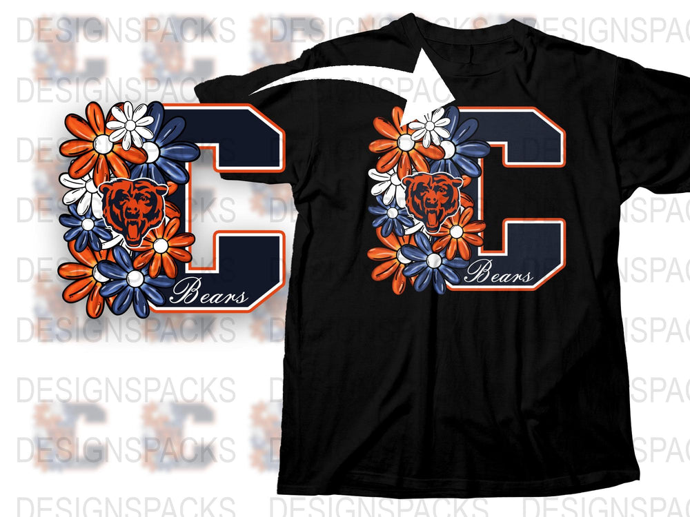 College Team Tiger Floral Graphic T-Shirt, Vintage Floral Sports Tee, Casual Streetwear, Unisex Fashion Top