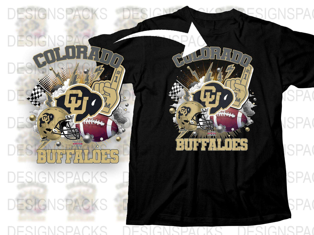 Colorado Buffaloes T-Shirt, University Football Graphic Tee, Sports Fan Apparel, Vintage Look Shirt