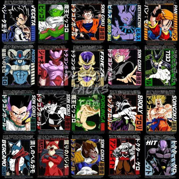 73 Dragon Ball Designs Bundle PNG PSD