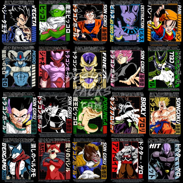 73 Dragon Ball Designs Bundle Png Psd