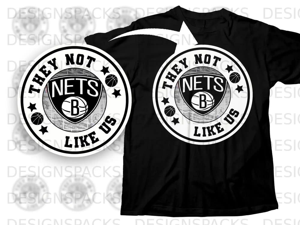 They Not Like Us Brooklyn Nets Basketball Tee