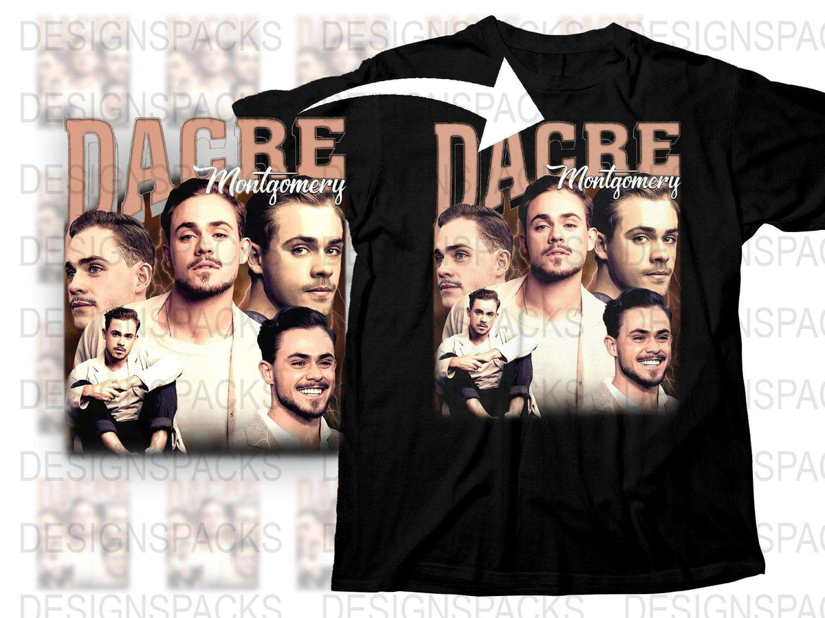 Dacre Montgomery Graphic T-Shirt, Celebrity Photo Collage, Fashion Tee, Unisex Fan Apparel, Unique Gift Idea, Trendy Shirt Design