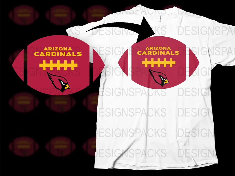 Arizona Cardinals T-Shirt, NFL Fan Apparel, Red and White Football Team Tee, Sports Merchandise Gift