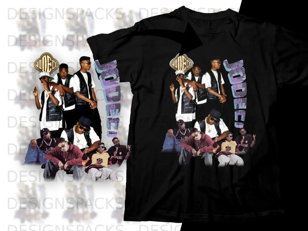T-shirt with Jodeci group members and the text "JODECI".