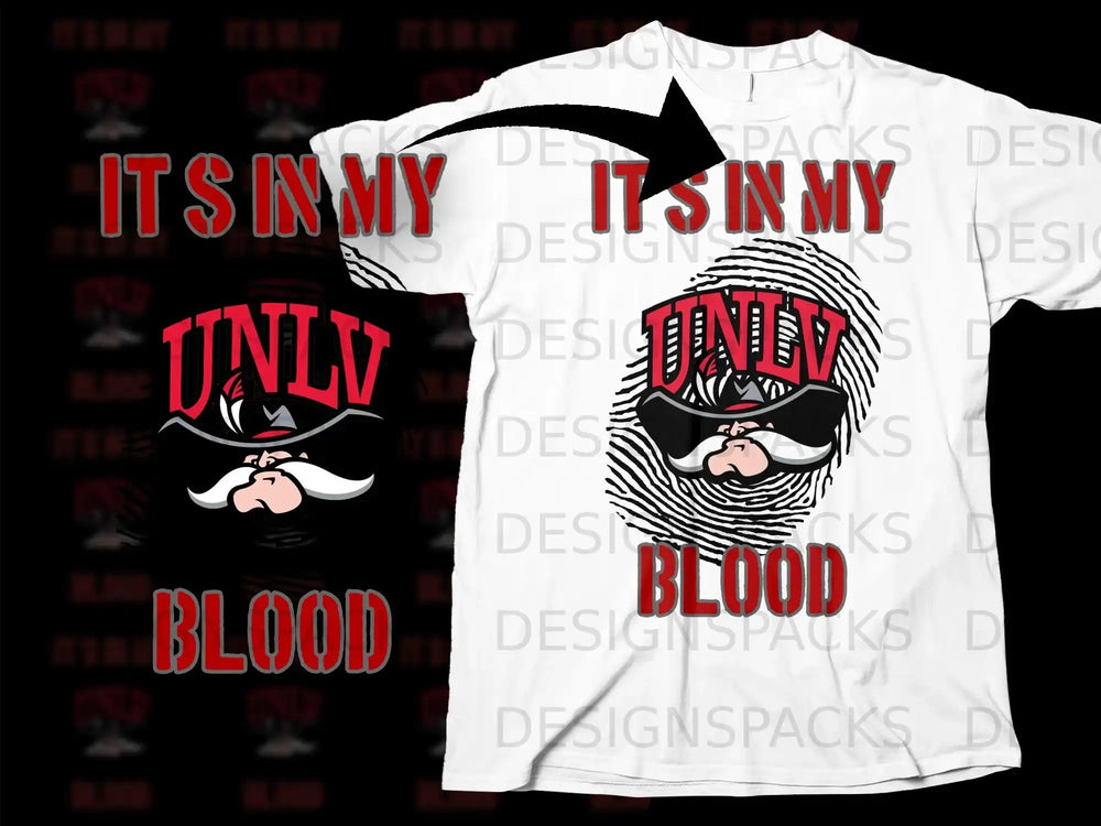 It's In My UNLV Blood T-Shirt for Fans and Supporters