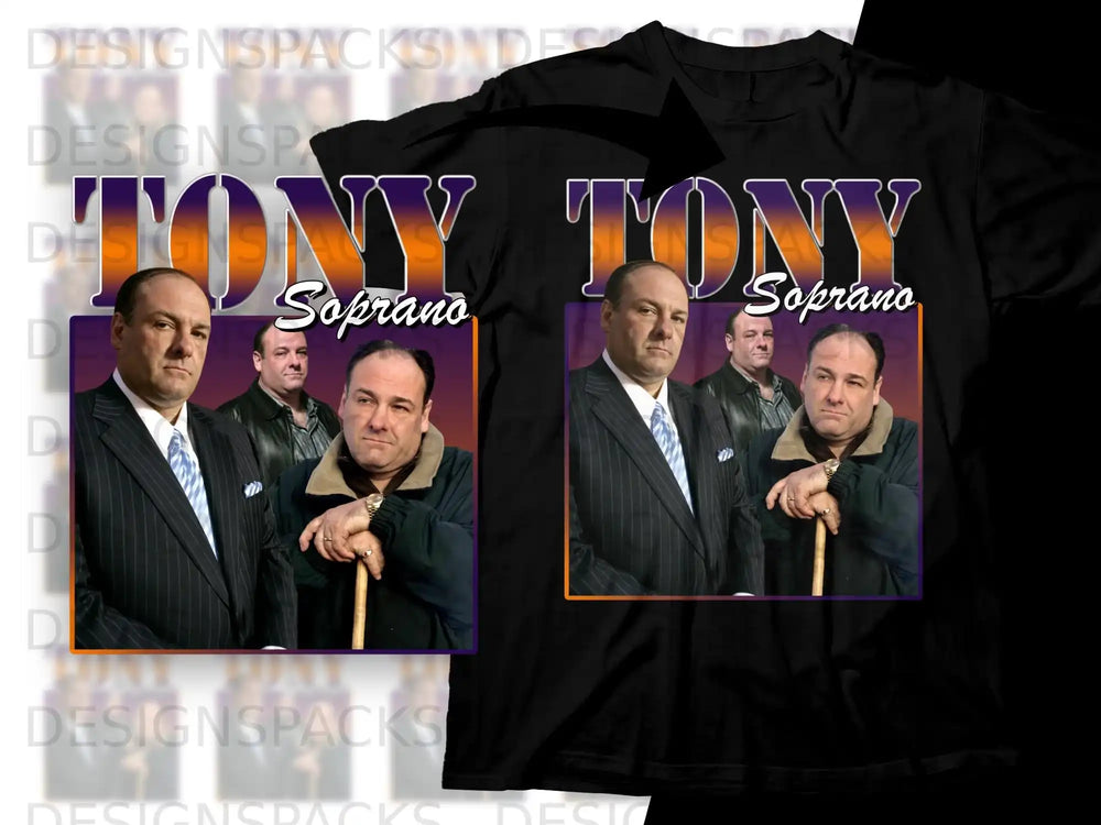 The Sopranos Tony t-shirt features James Gandolfini as Tony Soprano.