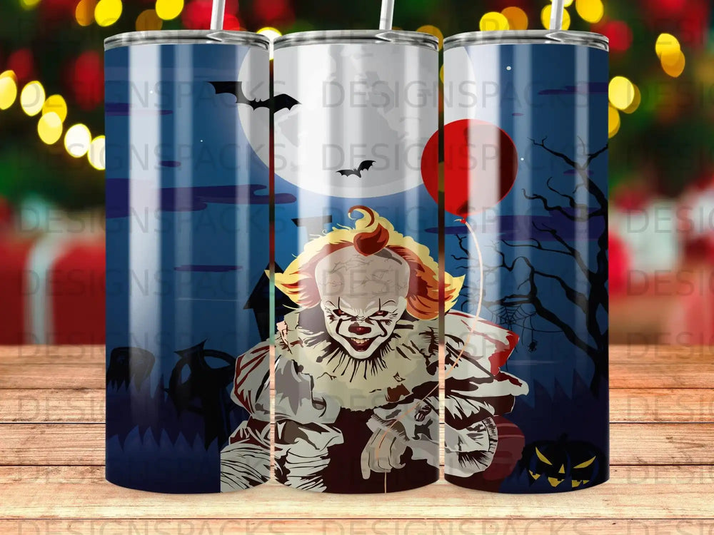 Pennywise Clown Spooky Halloween Bats Moon Pumpkins product type