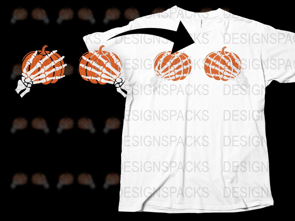 Halloween Pumpkin T-Shirt, Unique Striped Orange Pumpkin Design, Unisex Graphic Tee, Casual Autumn Wear