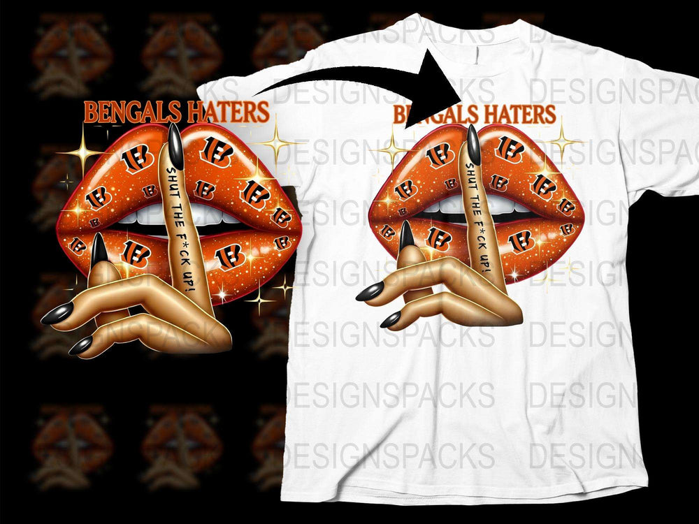 Bengals Haters T-Shirt, Anti-Sports Fan Tee, Orange Black Design, Bold Graphic Print Shirt