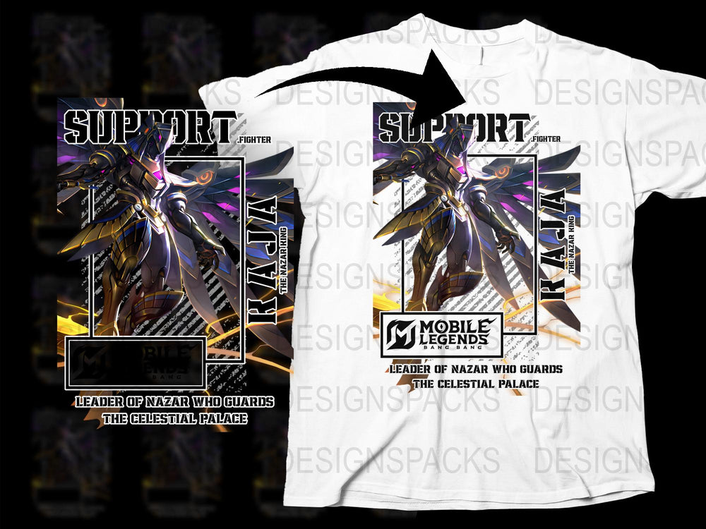 Mobile Legends Rival T-Shirt, Support Fighter Graphic Tee, Gaming Apparel, Unique Player Gift