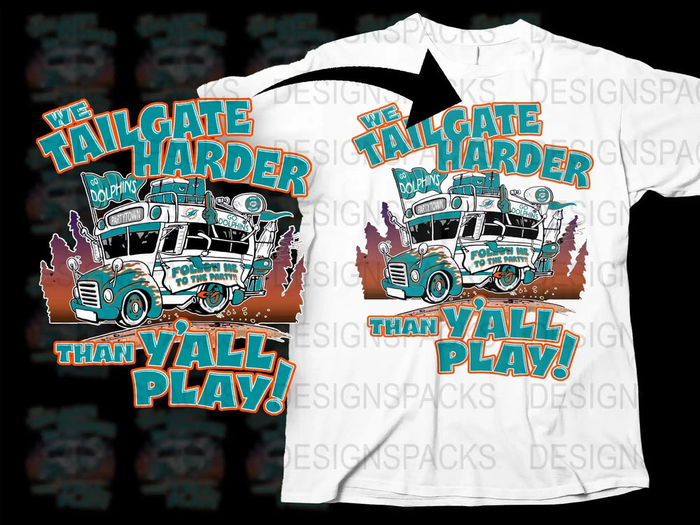 Tailgate Party T-Shirt, Funny Sports Fan Tee, Vintage Truck Graphic, Unisex Football Shirt, Game Day Apparel