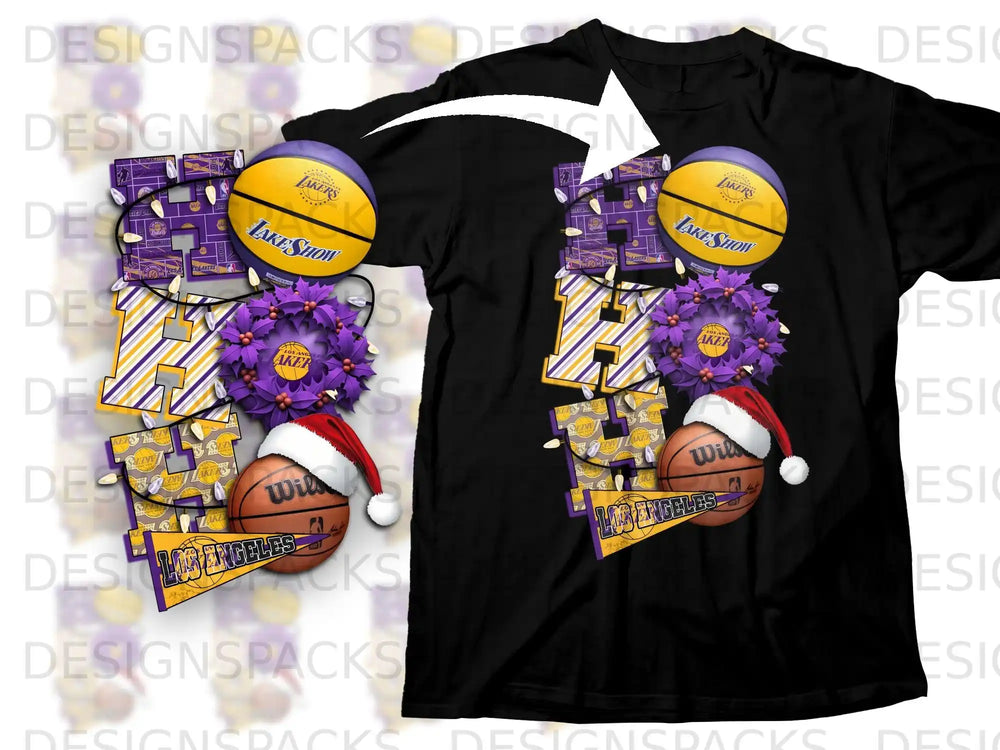 Los Angeles Lakers Holiday Basketball Fan Shirt