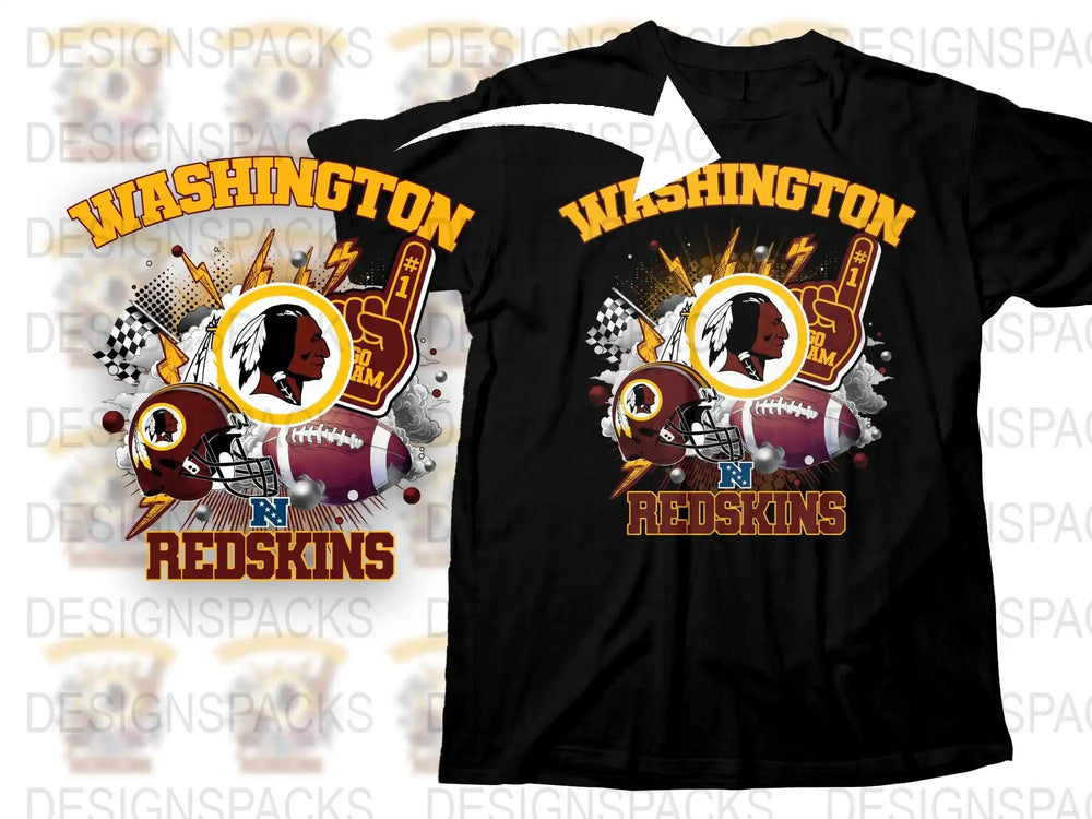 Washington Football Team T-Shirt Vintage Sports Graphic Tee Retro Fan Apparel Unisex Clothing Gift