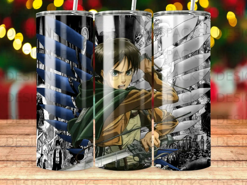 Attack on Titan Eren Yeager Manga Art Survey Corps Wings product type