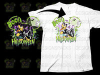 Halloween Themed T-Shirt Mickey Mouse Ghosts and Pumpkins Kids Adults Unisex Tee